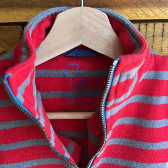 Mini Boden Boys Pullover Quarter Zip Sweatshirt - Picture 4 of 7